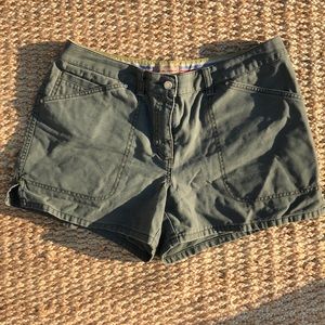 I.e. relaxed green khaki twill shorts